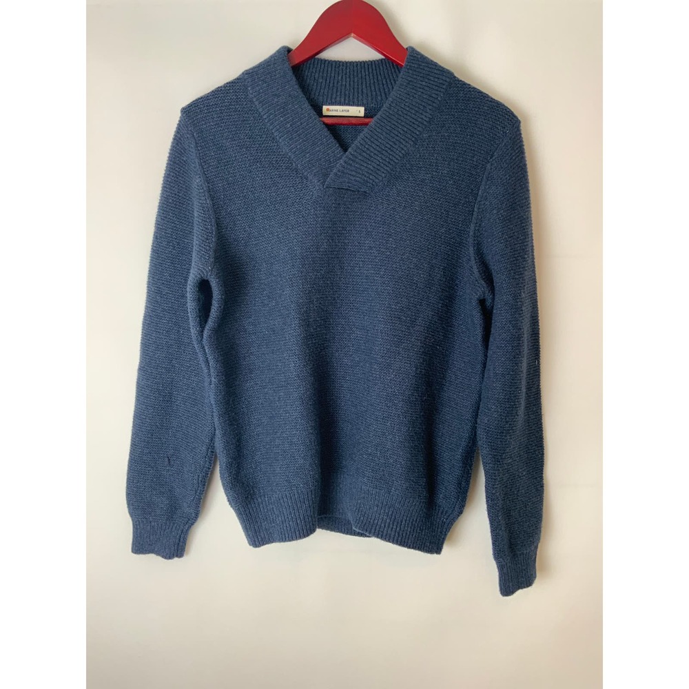 Marine Layer Blue Sweater S Small Pullover